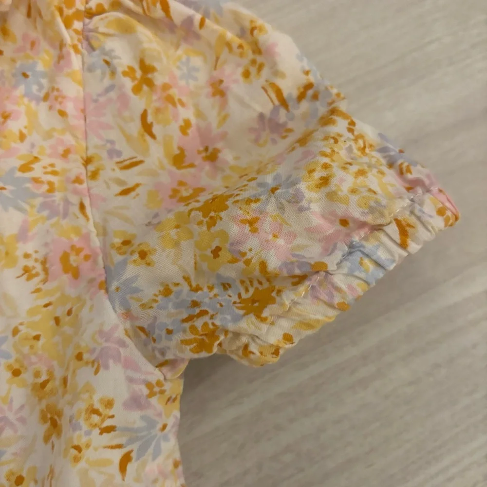 OshKosh B'gosh Floral Toddler Dress in Yellow and Pink 3T Spring Summer Easter - Picture 5 of 8